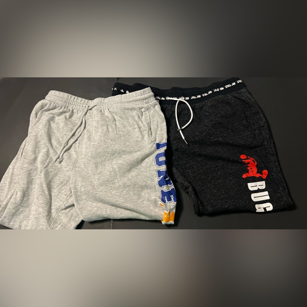 Set Of 2 Space Jam A New Legacy Xl Jogger Pants One Gray One Black